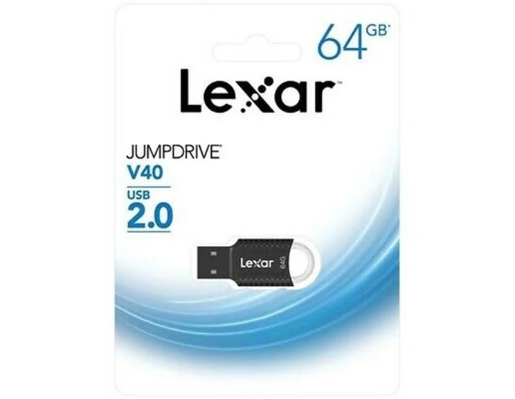 PEN DRIVE  64 GB USB 2.0 V40 NEGRO JUMPDRIVE LEXAR